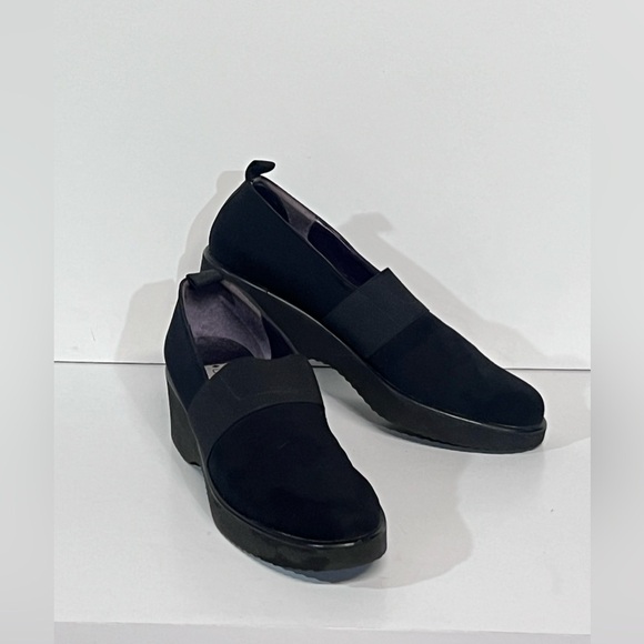 DONALD PLINER Black nylon SI CORA slip on shoes size 9N. - Picture 3 of 7